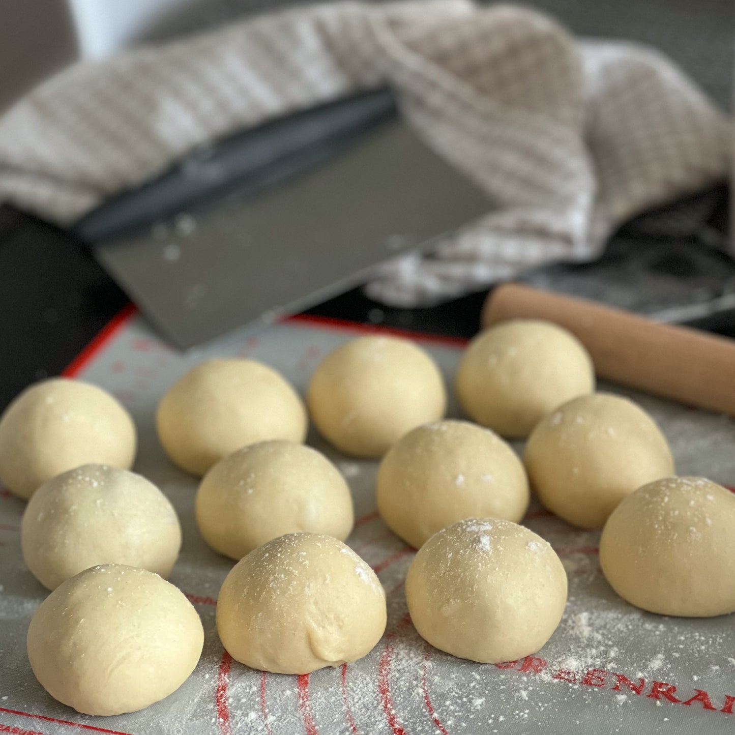 ube milk bread rolls